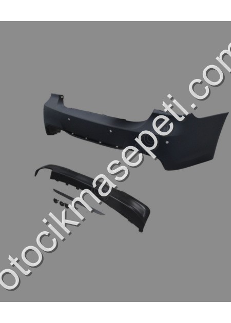 Bmw 3 Seri E90 Arka Tampon Astarlı Sensör Delikli Karlıklı Tek Eg