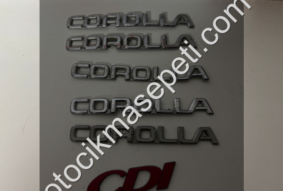 TOYOTA COROLLA YAZILARI