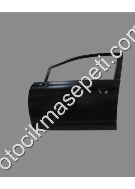 Honda Civic Sd Ön Kapı Komple Sol Siyah/Band Delikli/Çelik Barlı