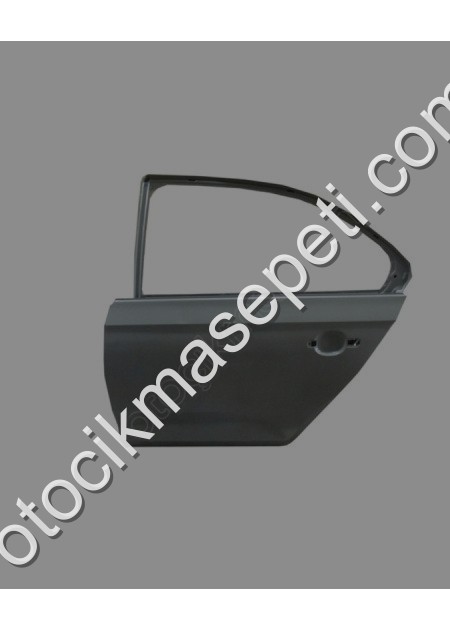 Skoda Rapid Arka Kapı Komple Sol Gri Boyalı İceli Çekomastikli Sı