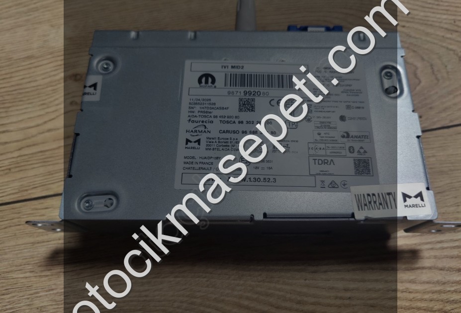 2025 Citroen Berlingo RADYO ÇALAR ÜNİTESİ